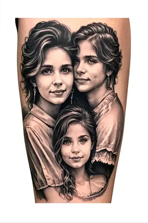 2 Brothers And Mother Family Tattoo To Cover The Inside Or Outside The Forearm