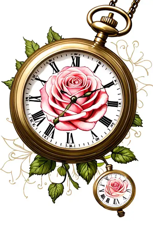 Rose Pocket Watches