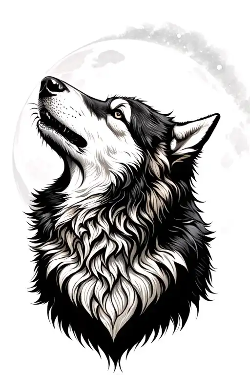 Howling Wolf Howling At The Moon