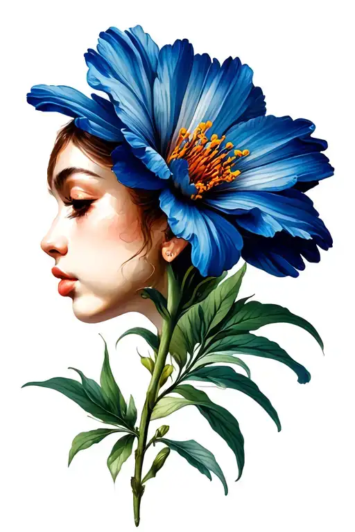 Side View Flower Blooming