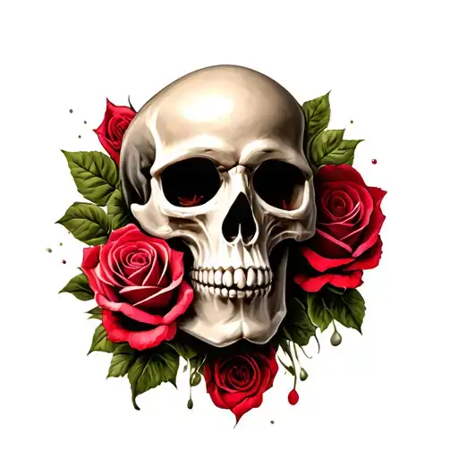 Skull And Roses