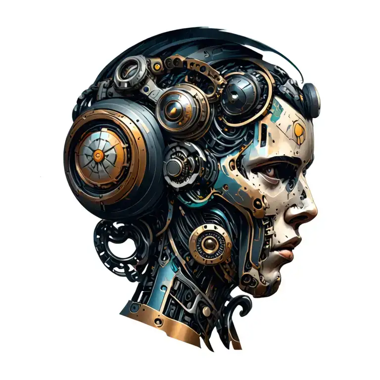 Robotic Shoulder With Steam Punk Feel Mixed In