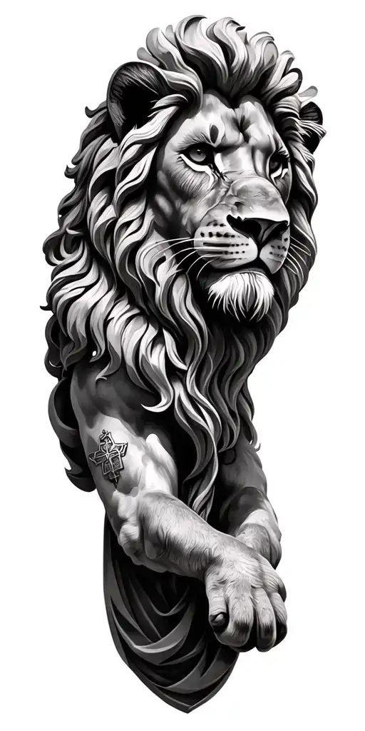 Lion With Cruz De Jesus