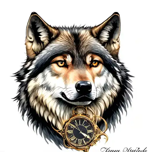 Wolf And Time Together