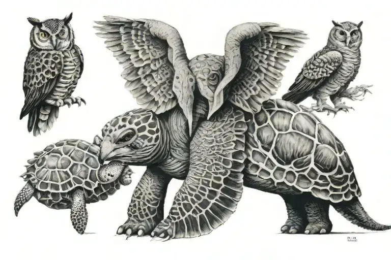 Owl Elephant Sea Turtle