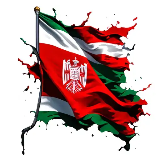 Albanian Flag Ripping