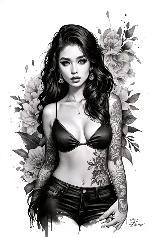 Sexy Woman With A Manga Side