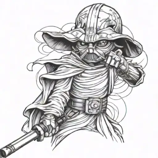 Cri-kee With A Lightsaber