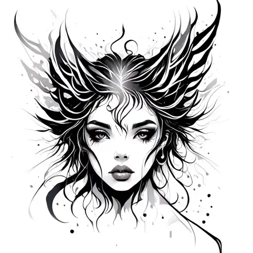 Hardstyle Music And Abstract Drawing