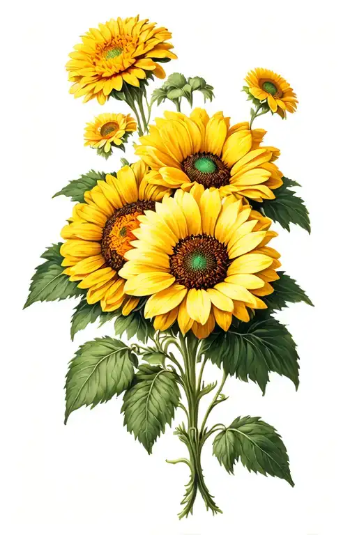 Chrysanthemum Lankspur Marigold Sunflower