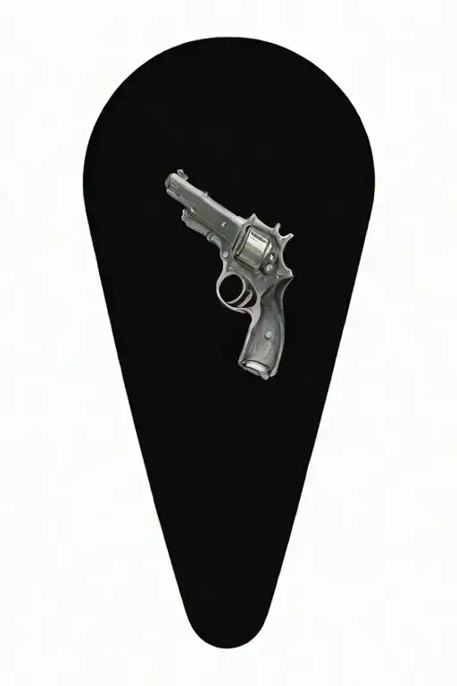 Colt Pistol In Holster