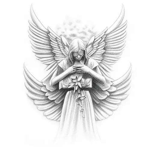 Angel Weeping Over Grave