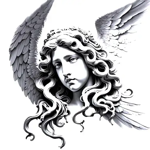 Angels With Medusa Head