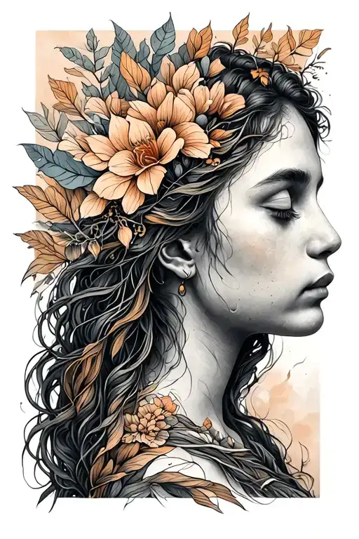 Nature Spiritual Minimalism Sketch