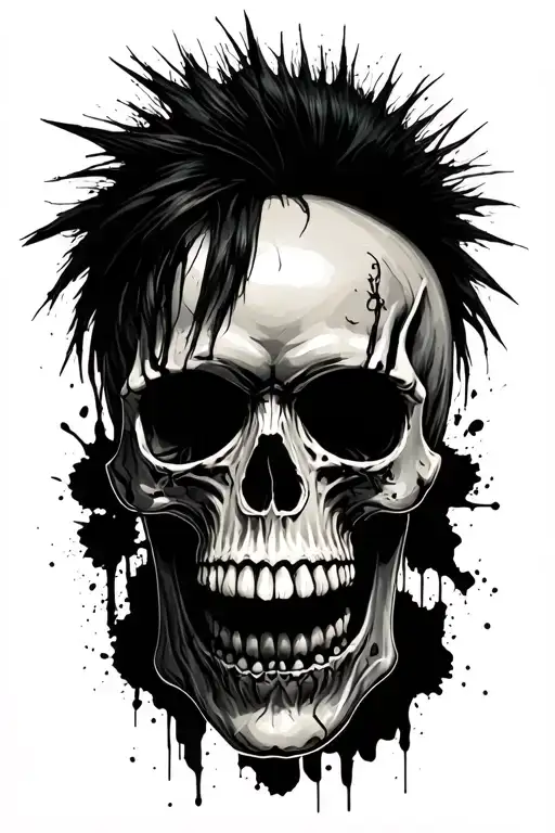 Tiny Minimalist Skulls And Punk Icons