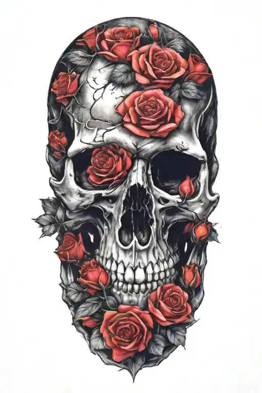 Skull And Roses
