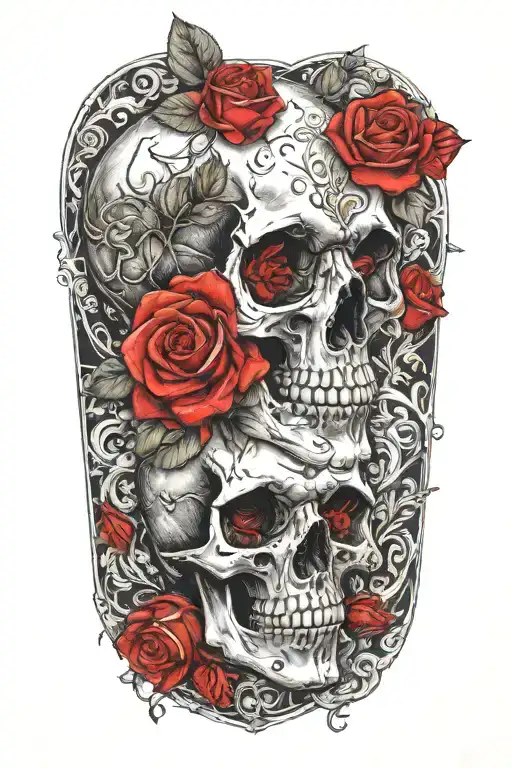 Skull And Roses