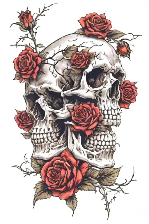 Skull And Roses