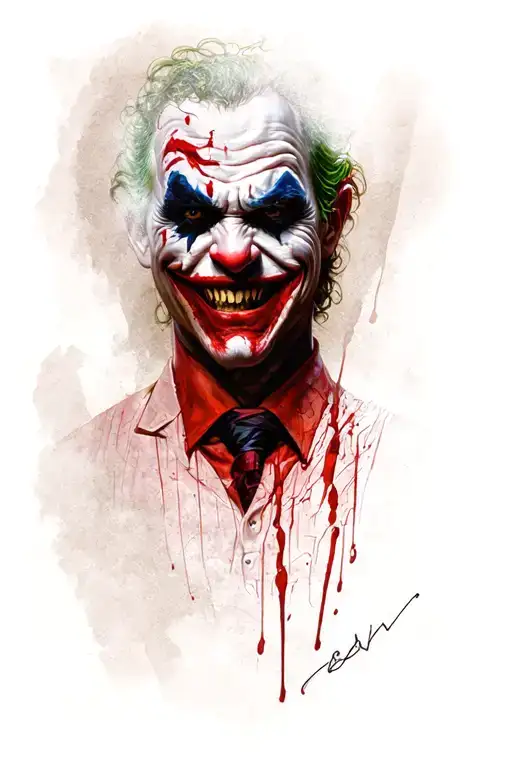 Joker Dark Knight Only Mouth And Scars The Scars For The Left Hand