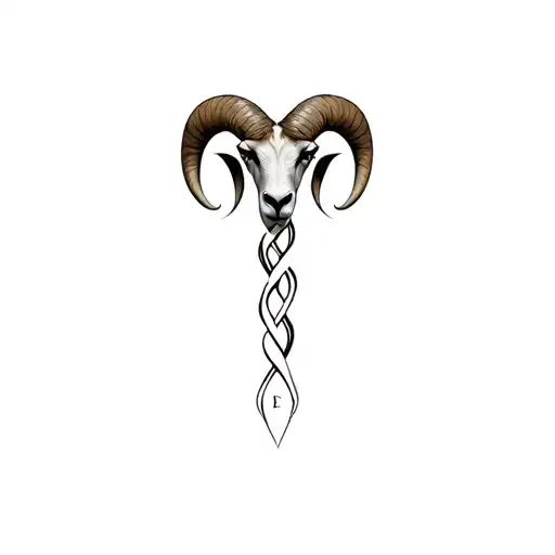 Aries Zodiac Sign Intertwined