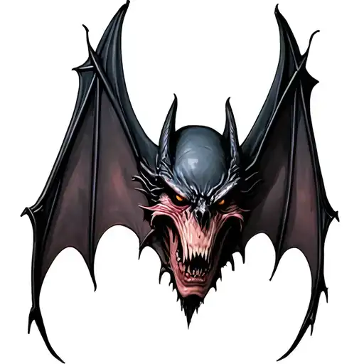 Gothic Bat Chest Piece