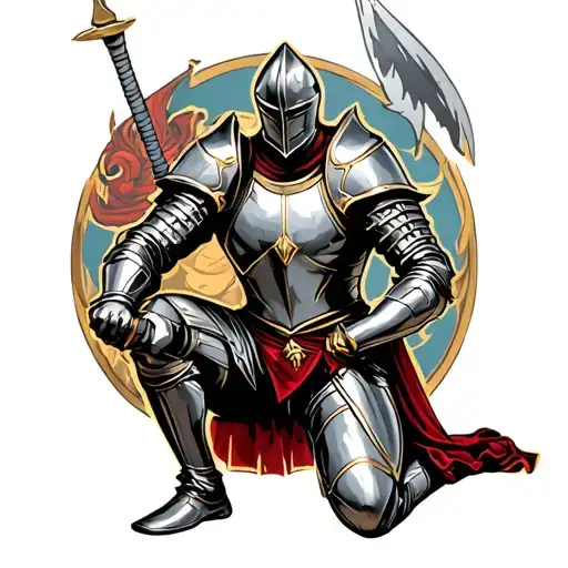 Knight Kneeling