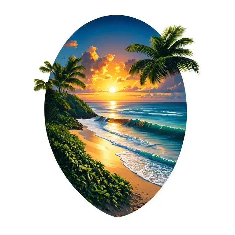 Gold Coast Of Costa Rica Sunset Beach