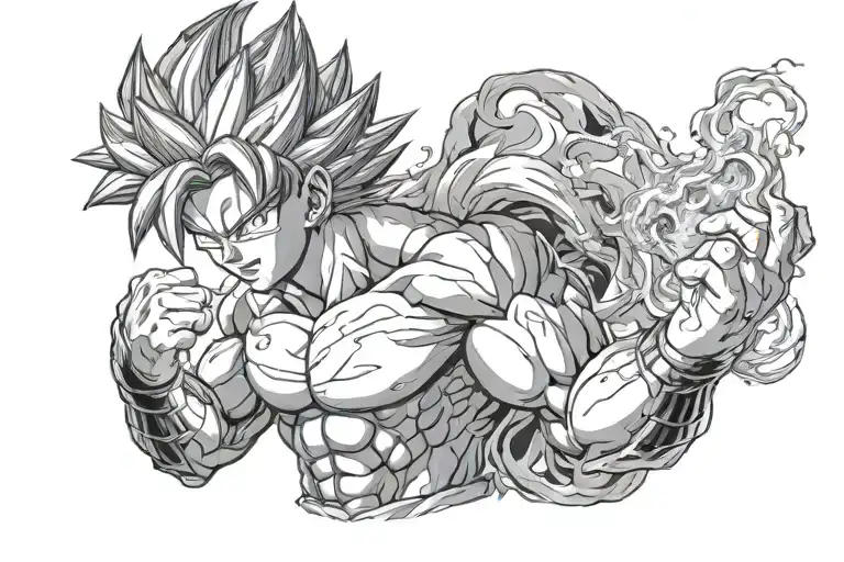 Goku Ultra Instinct Goku With Smoke