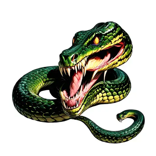 Snake With Venom From Marvels Head