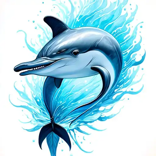 Dolphin Grey And Blue