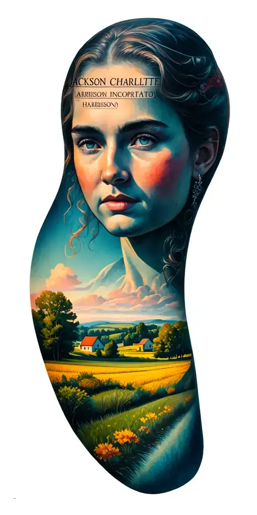 Countryside Landscape With Names Jackson Charlotte And Harrison Incorporated