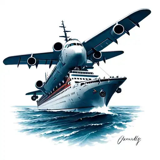 Travel Airplane Ship