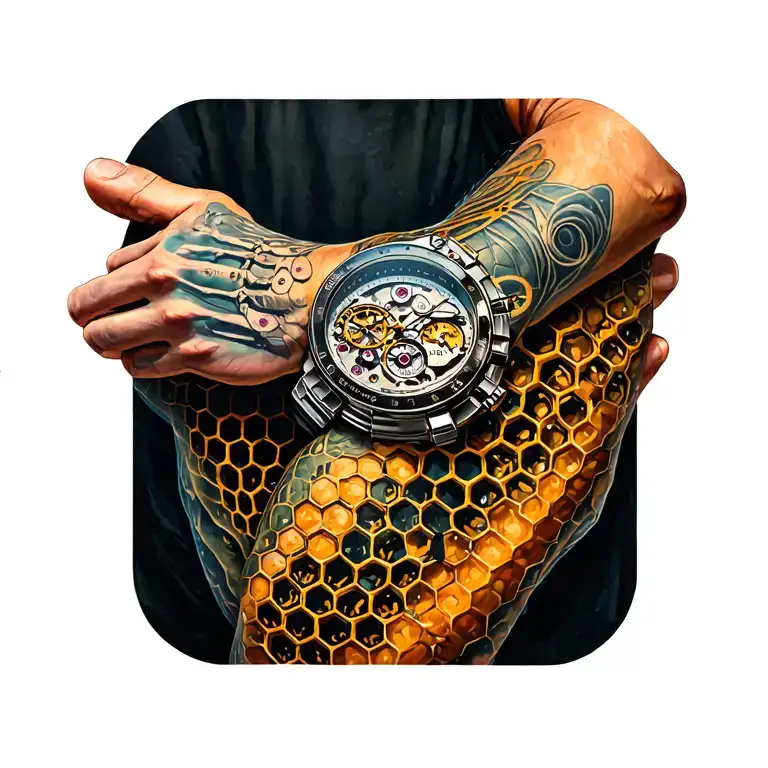 Biomechanics On The Forearm Of Honeycombs And Watch Mechanism