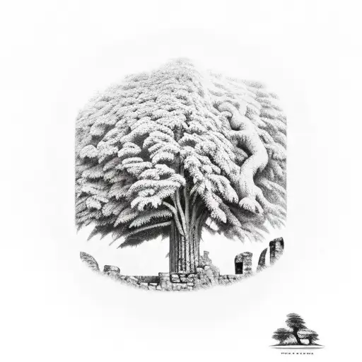 Ancient Ruins In A Forest