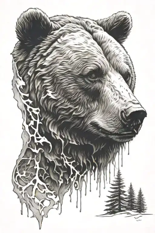 Bear With Background Fade