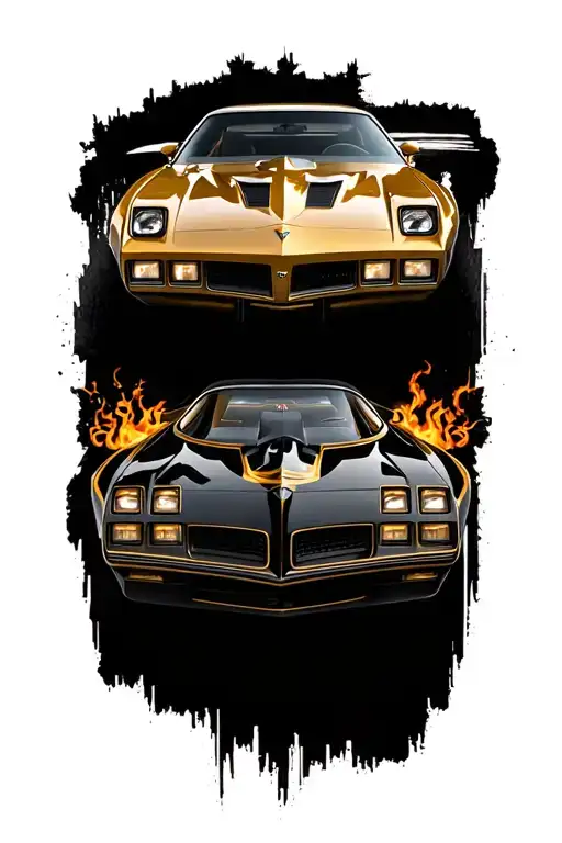 1977 Pontiac Firebird In Black And Gold Car
