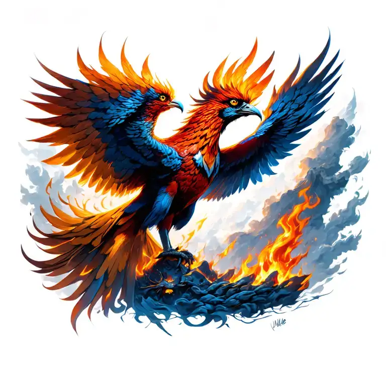 Phoenix Rising From The Ashes