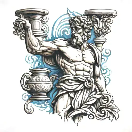 Greek God With A Jug Of Water