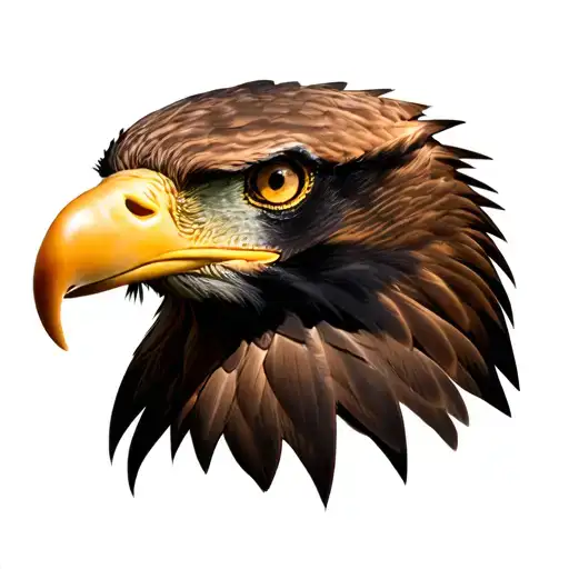 Eagle Face From Front View