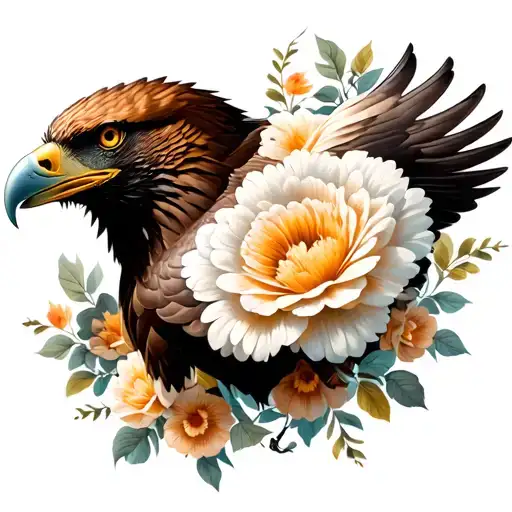 Flower Eagle Flying
