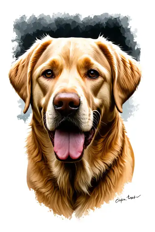 Yellow Labrador Portrait