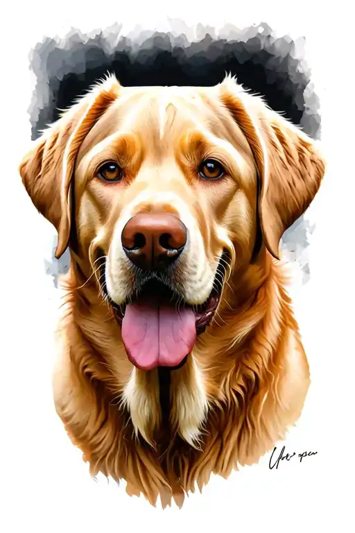 Yellow Labrador Portrait