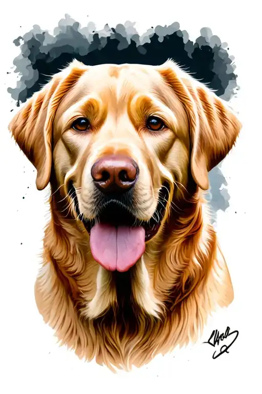 Yellow Labrador Portrait