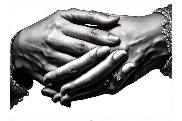 Mother Holding Hands