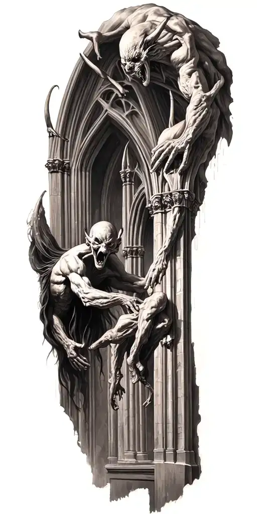 Demons Trapped In A Cathedral Realism