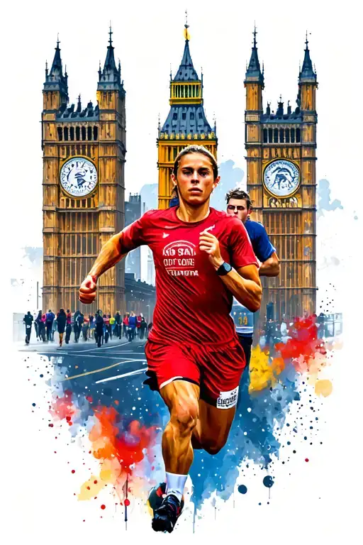 London Landmarks Half Marathon Runners Running