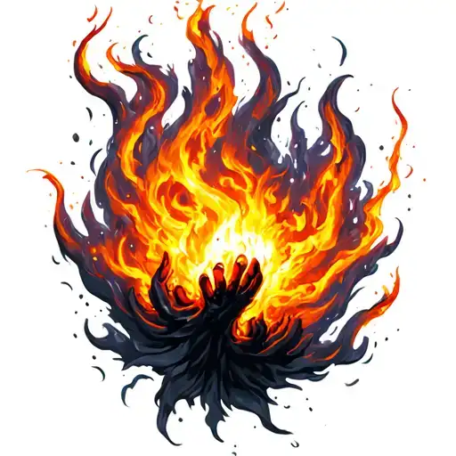 Tiny Fire Elemental Throwing Fireball