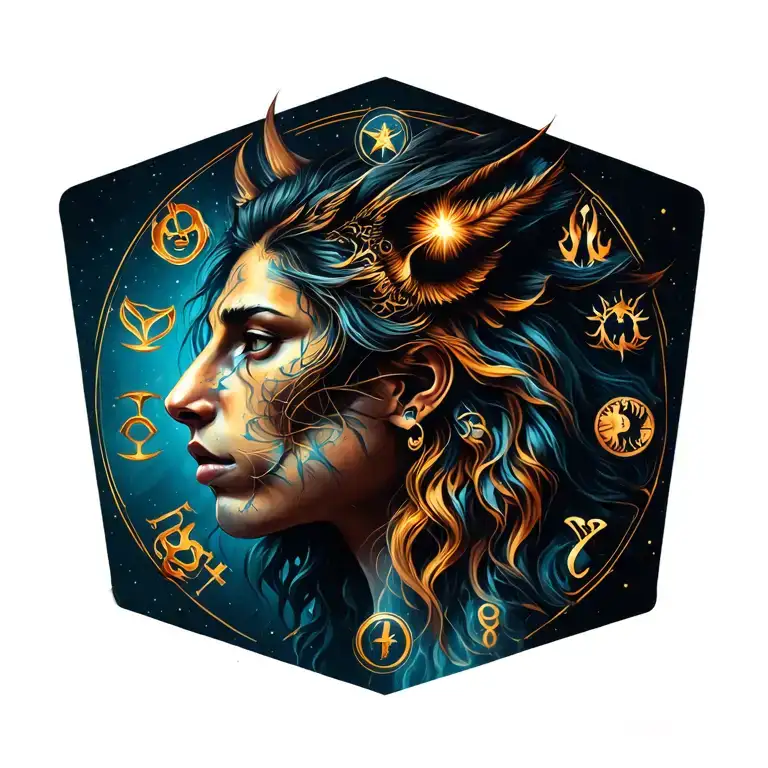 Combination Of The 13 Zodiac Signs For A Aesthetic Tattoo Ideas For Guys