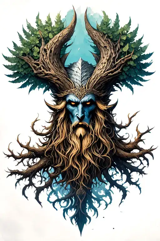 Yggdrasil And Hanging Odin
