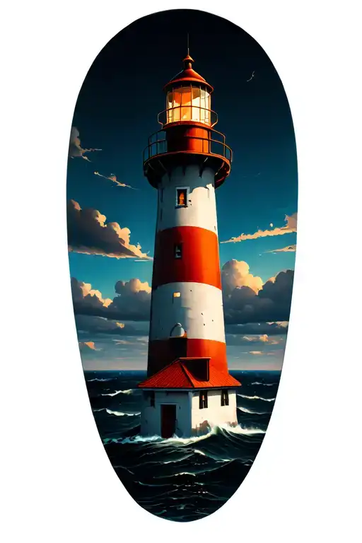 Lighthouse Standing Tall Amidst